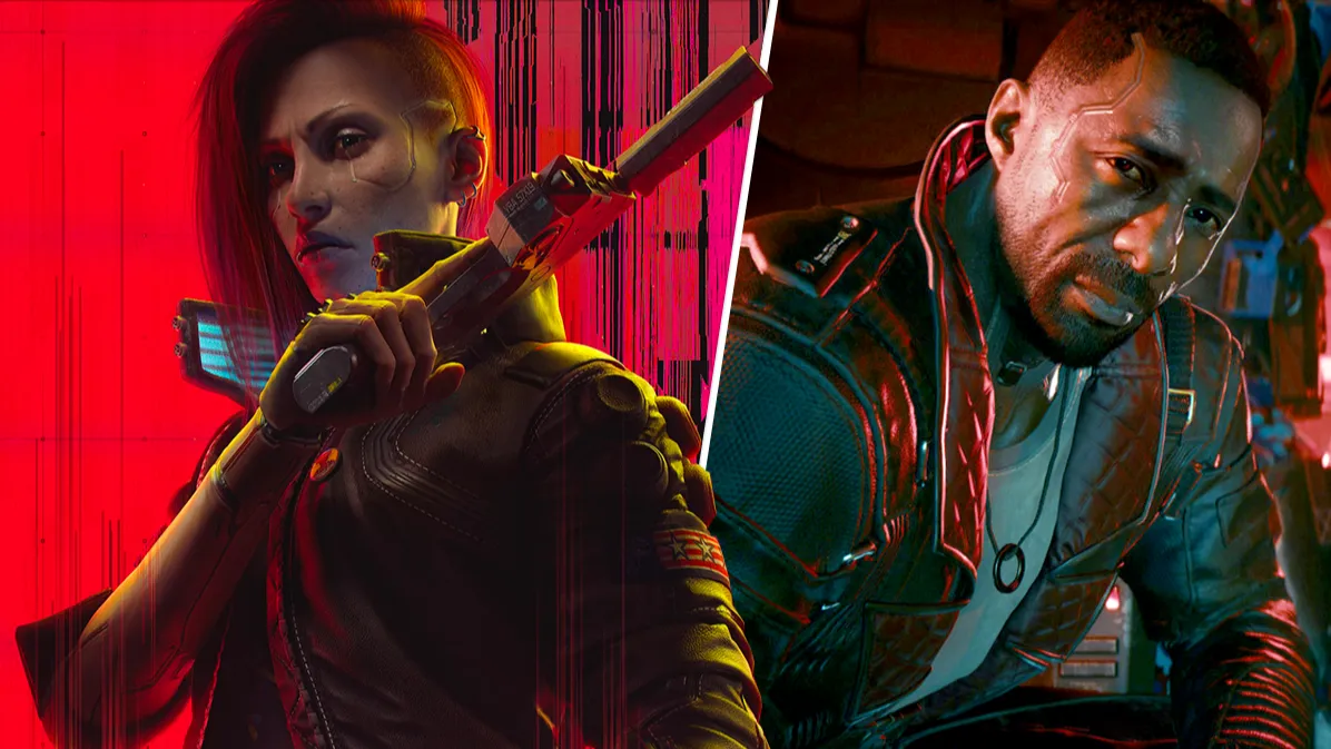 poster dos personagens da DLC Phantom Liberty do jogo Cyberpunk 2077