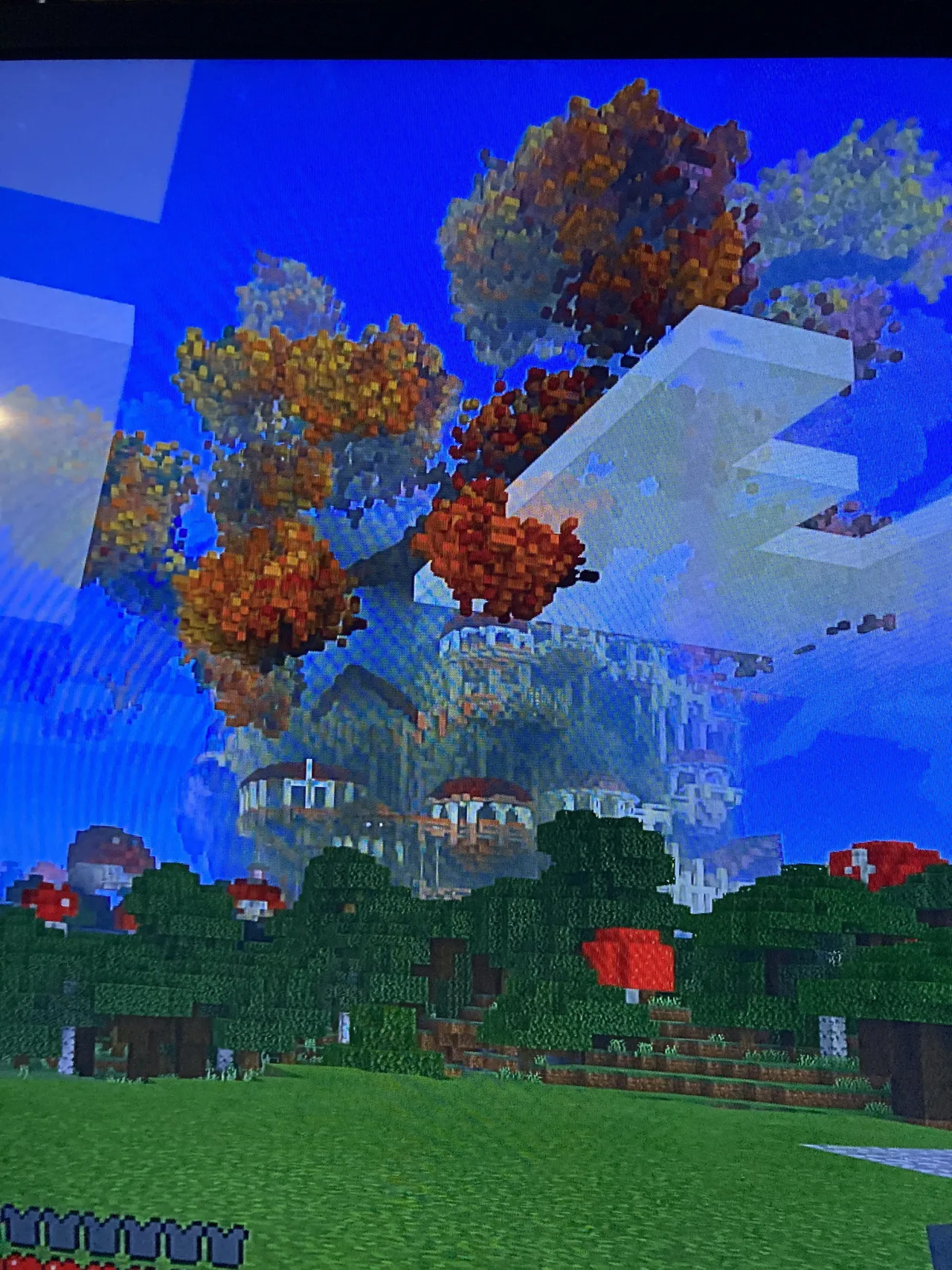 Paisagem do Minecraft