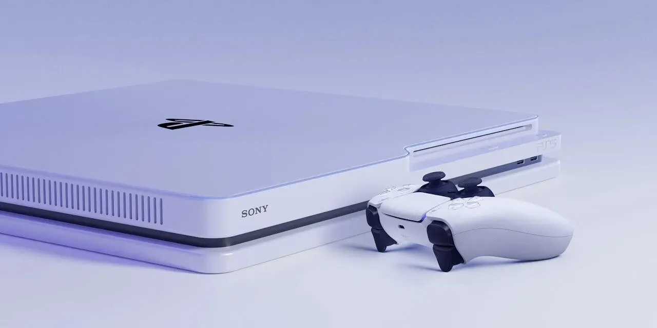 imagem de um design alternativo do PS5