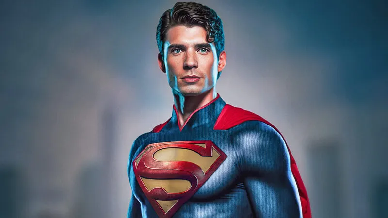 imagem do ator David Corenswet que é o novo Superman