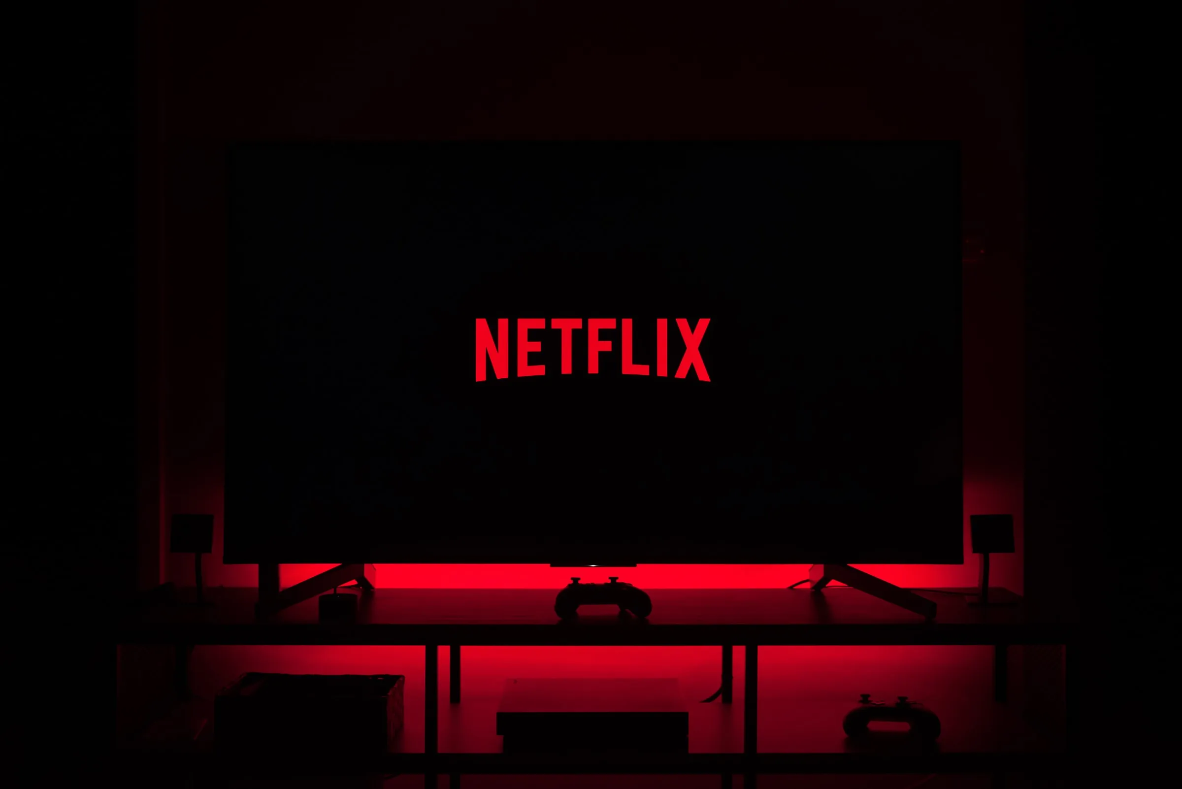 TV com a logo da netflix