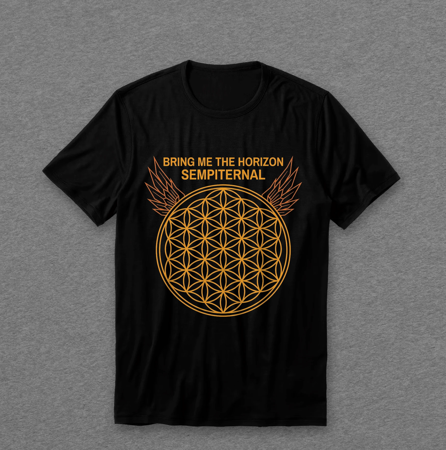 Camiseta Bring Me the Horizon — Sempiternal Dourado