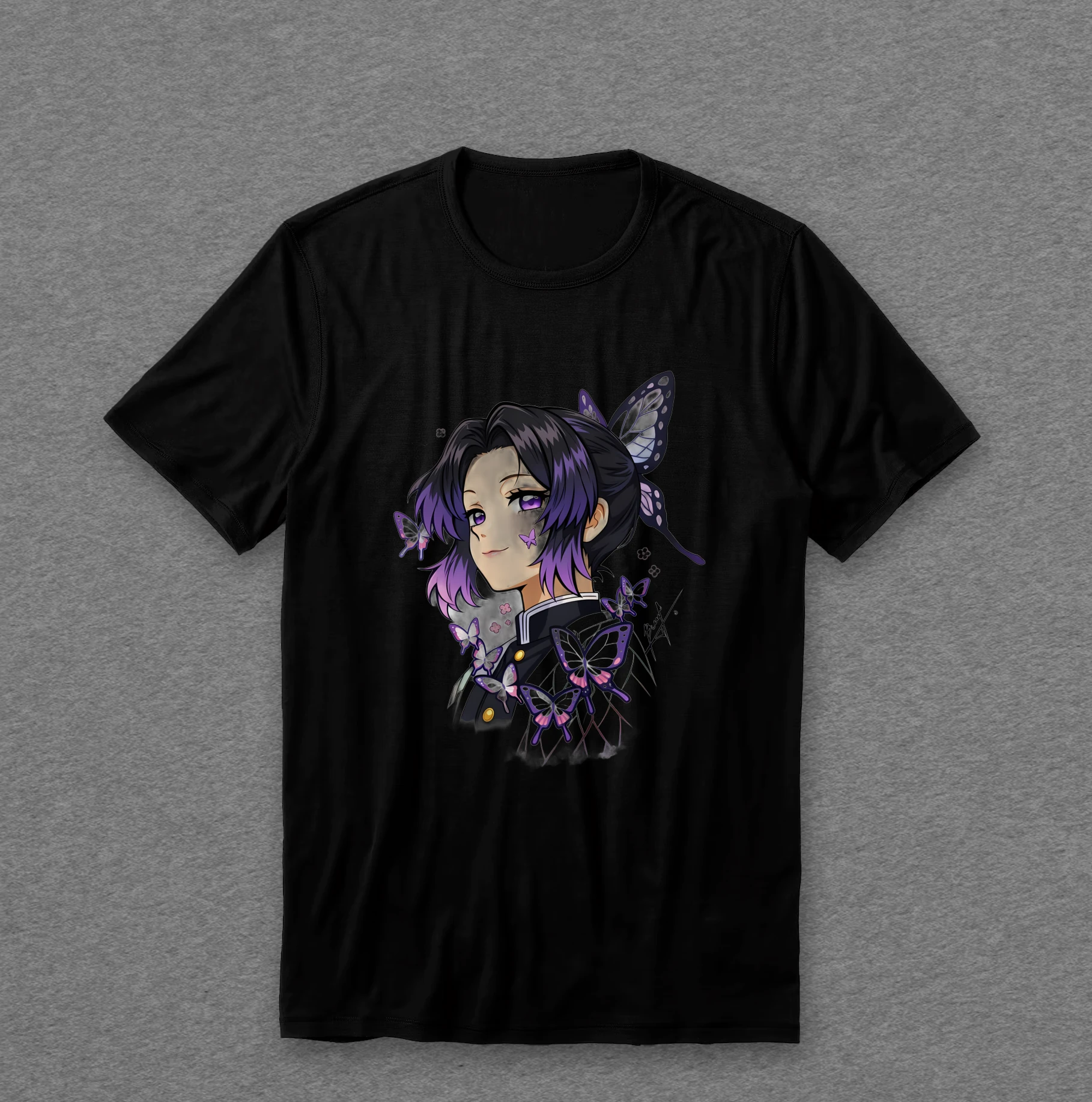 Camiseta Demon Slayer — Shinobu (borboletas)