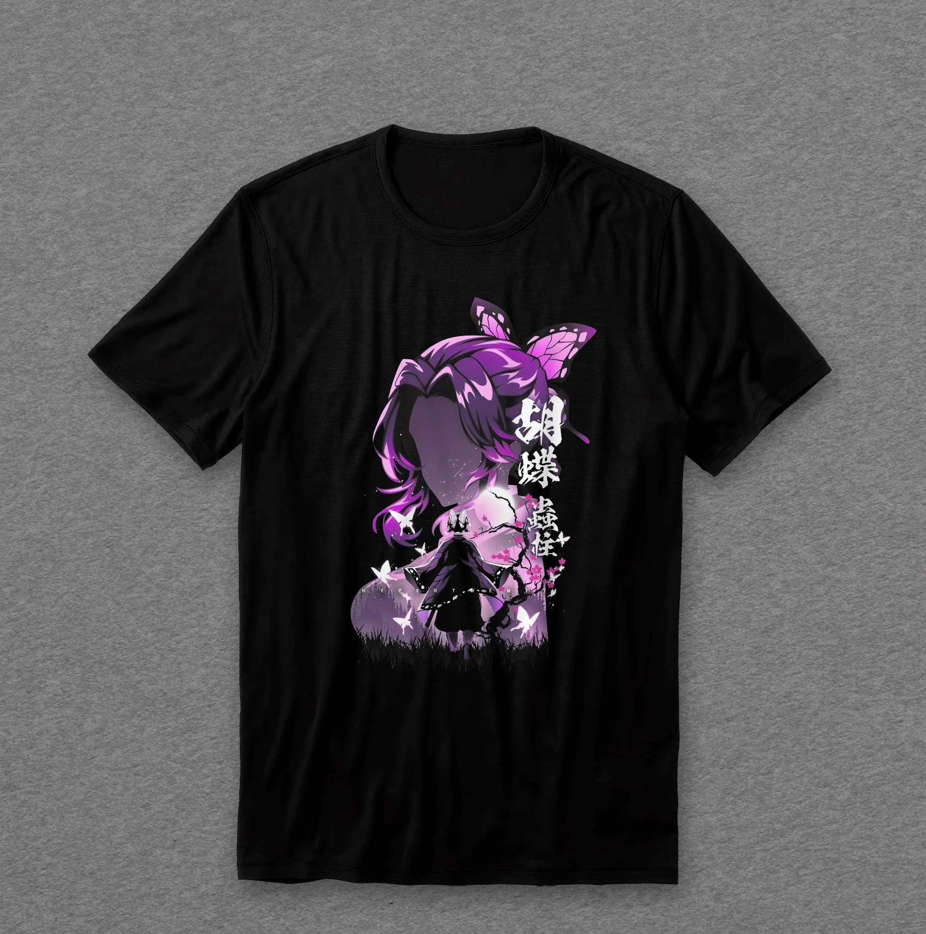 Camiseta Demon Slayer — Shinobu (silhueta)
