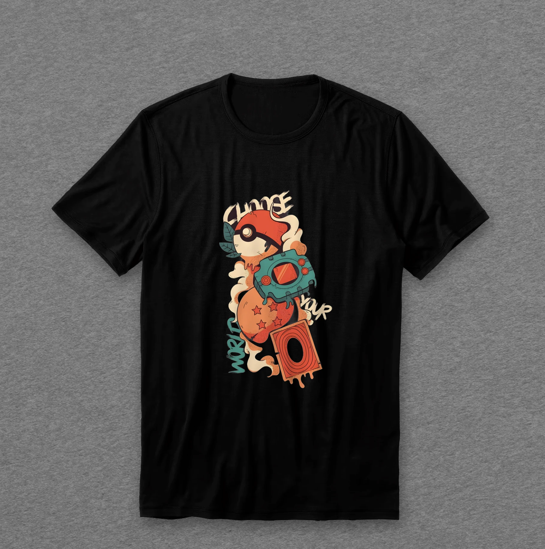 Camiseta Geek — Change Your World (Vermelho)