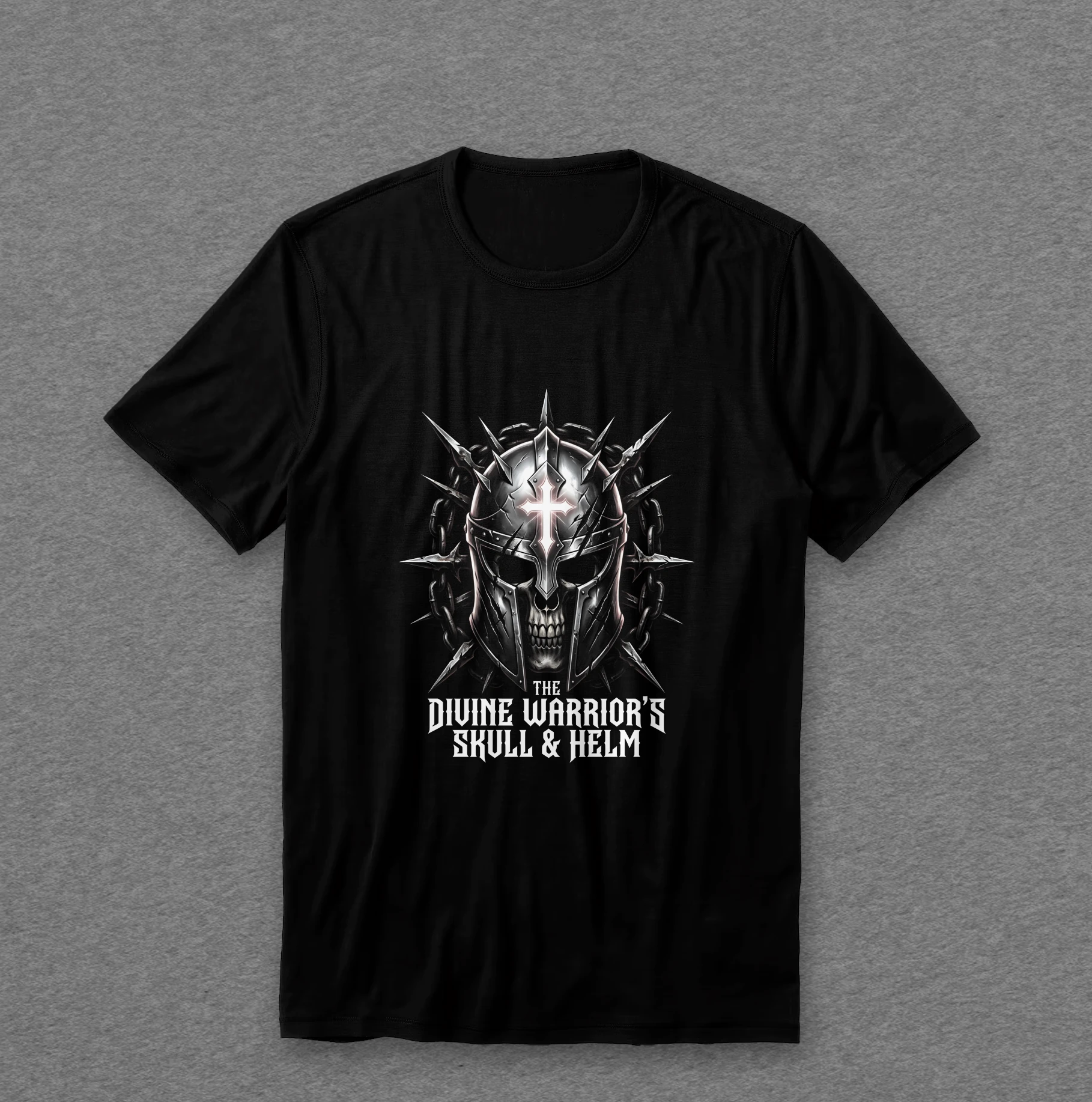 Camiseta Guerreiro — Caveira e Elmo