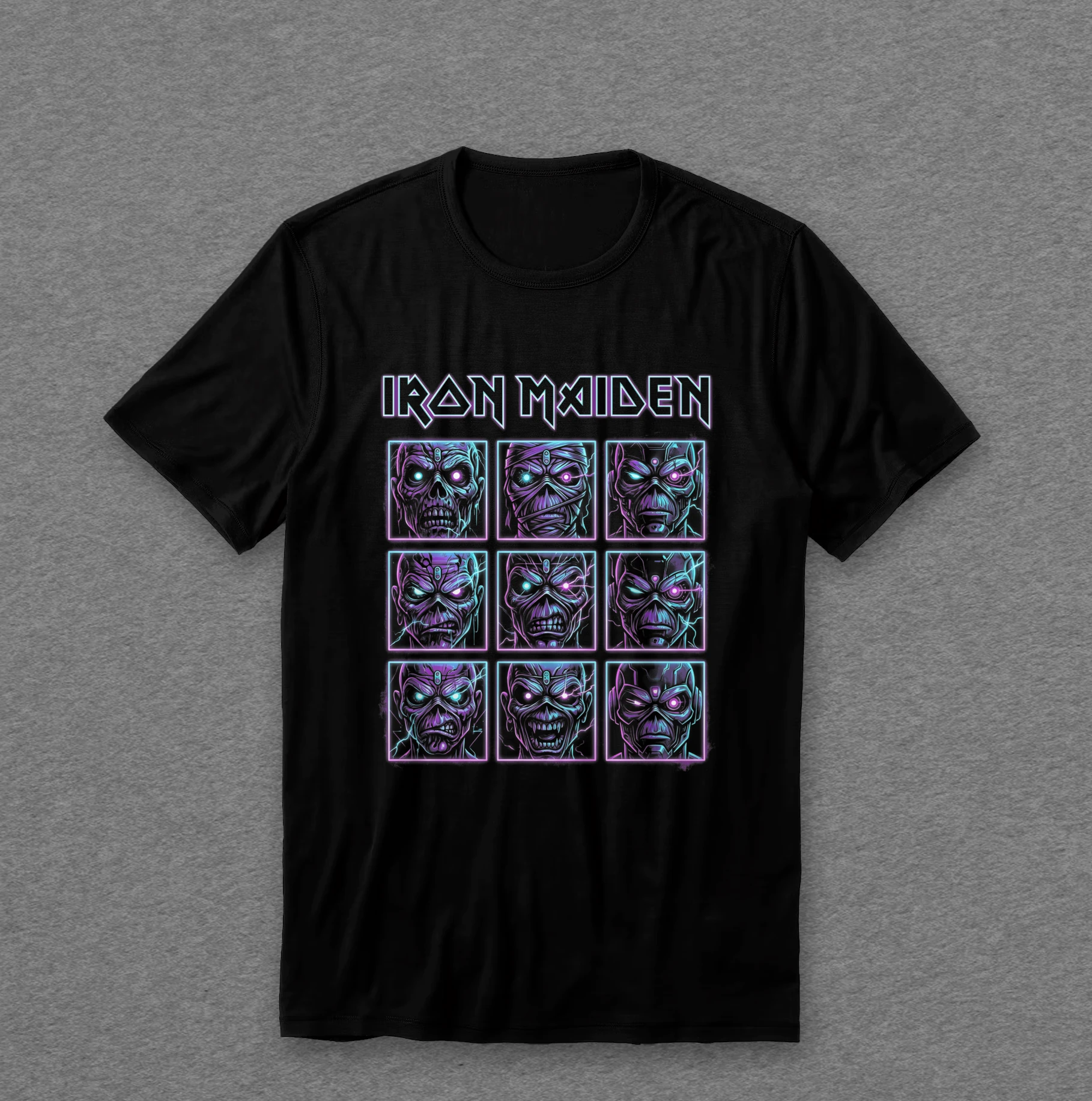 Camiseta Iron Maiden — Mosaico de Eddies