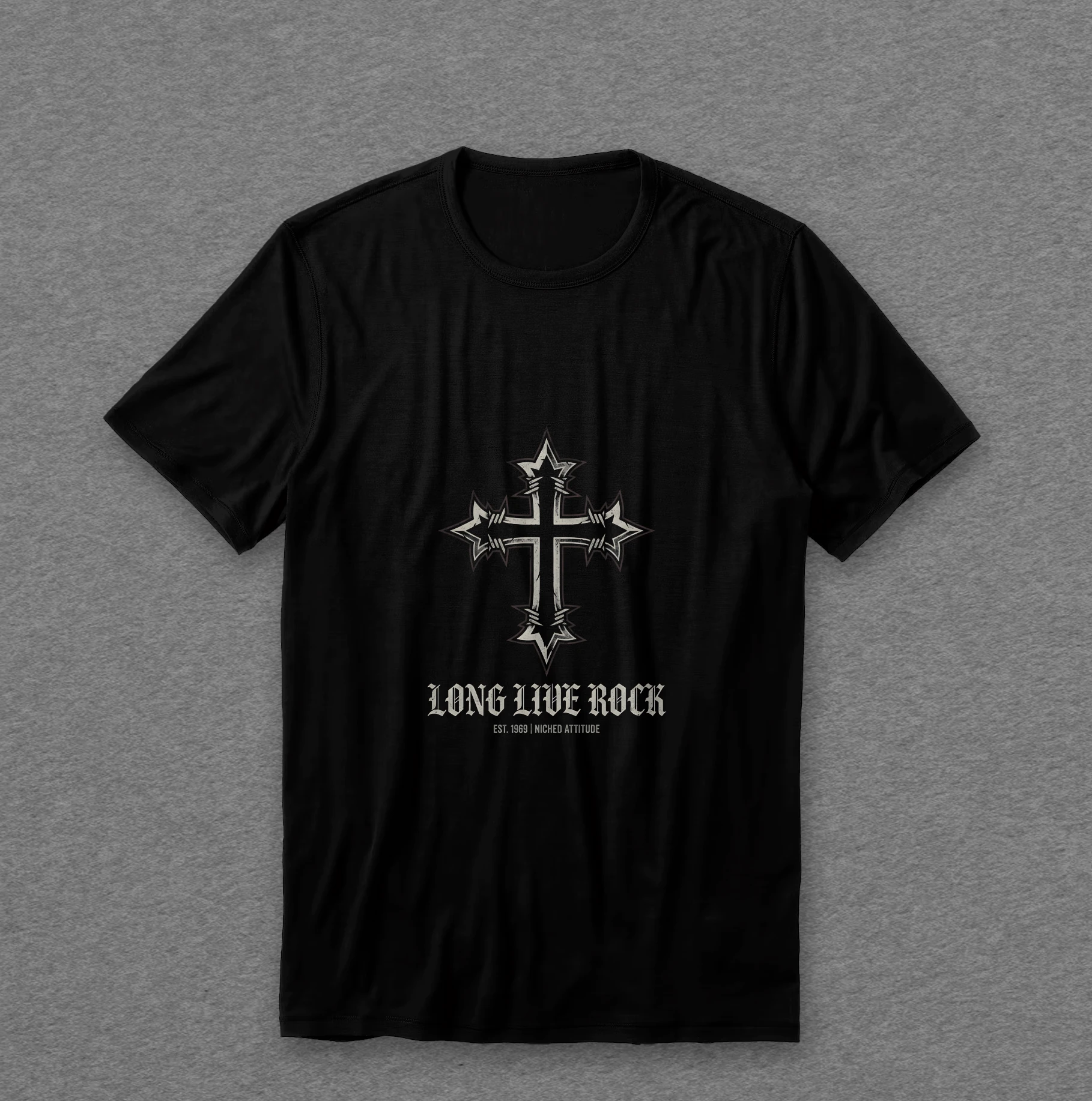 Camiseta Long Live Rock — Cruz