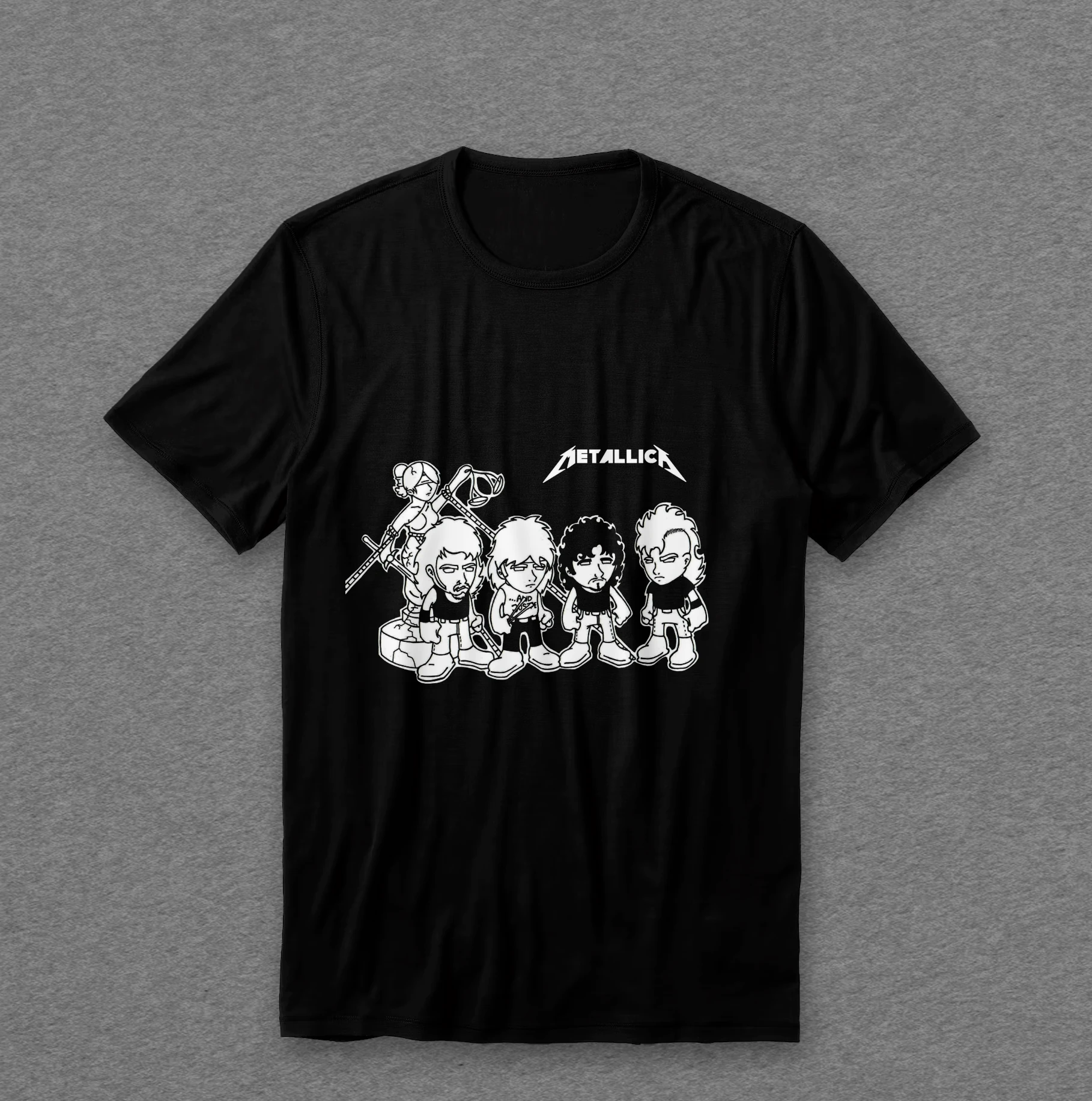 Camiseta Metallica — Justice (Chibi)