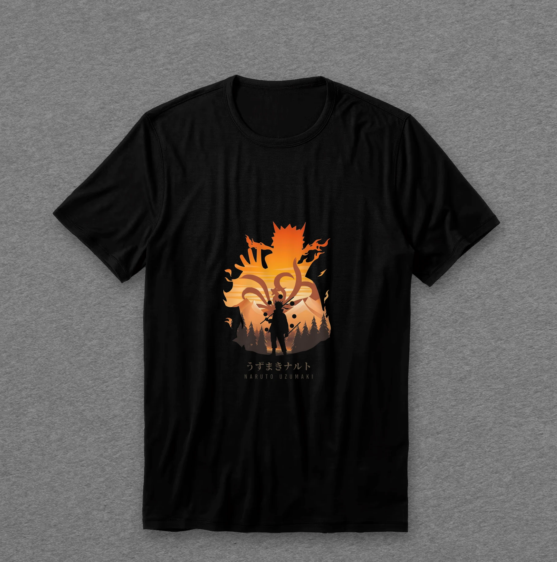 Camiseta Naruto — Naruto (silhueta Kurama)