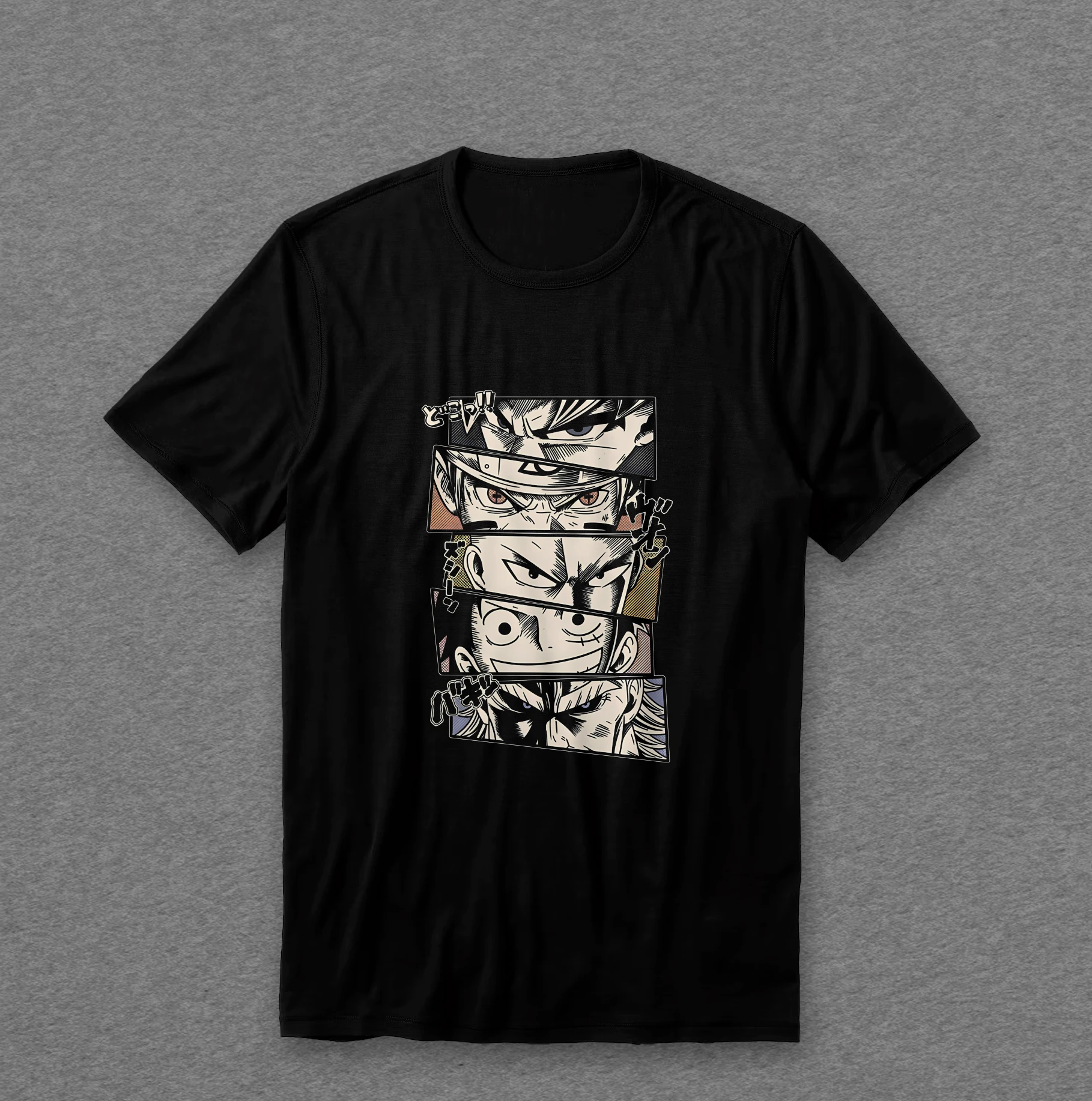 Camiseta Naruto — Olhares (painéis)