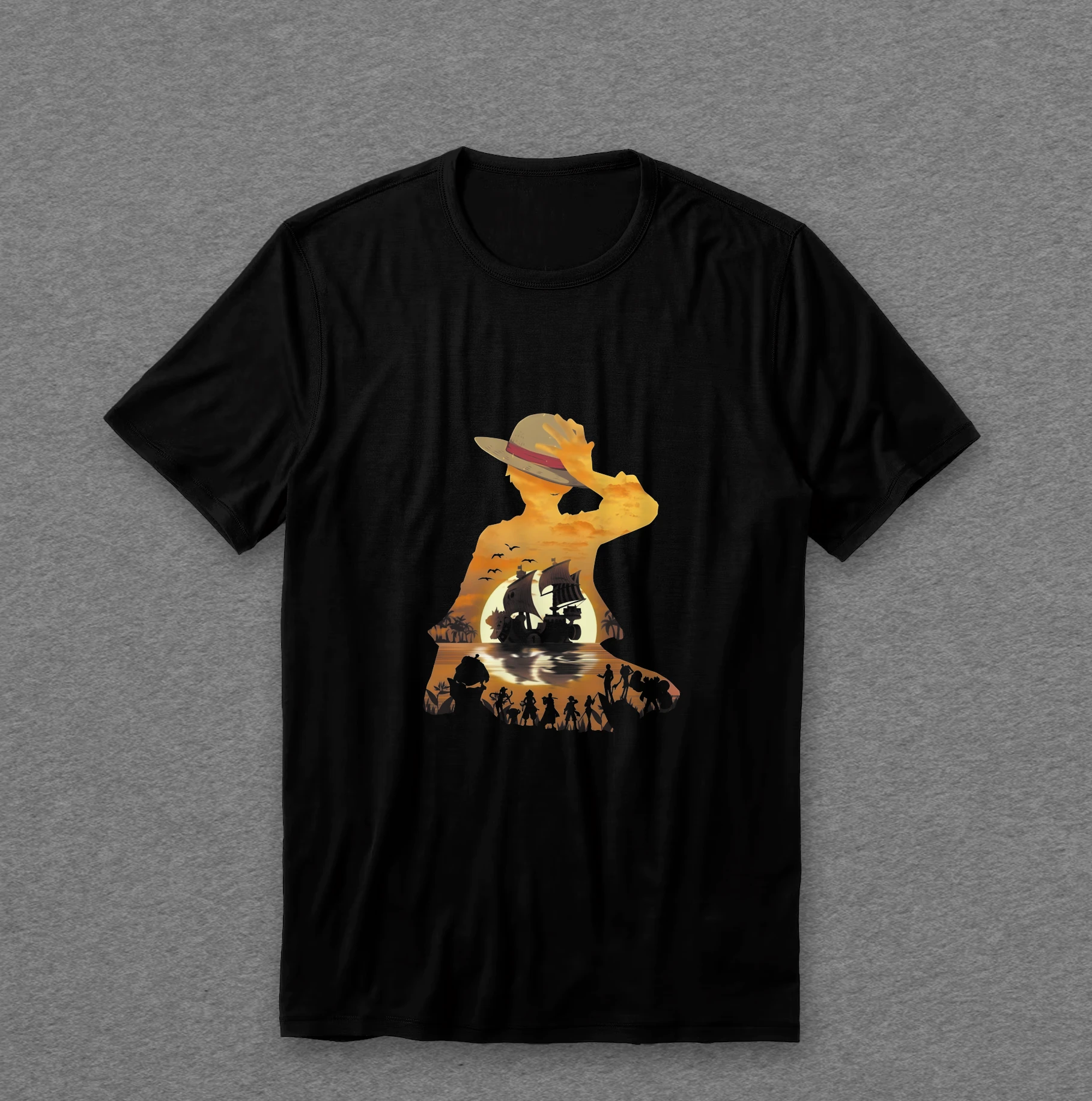 Camiseta One Piece — Luffy (silhueta)