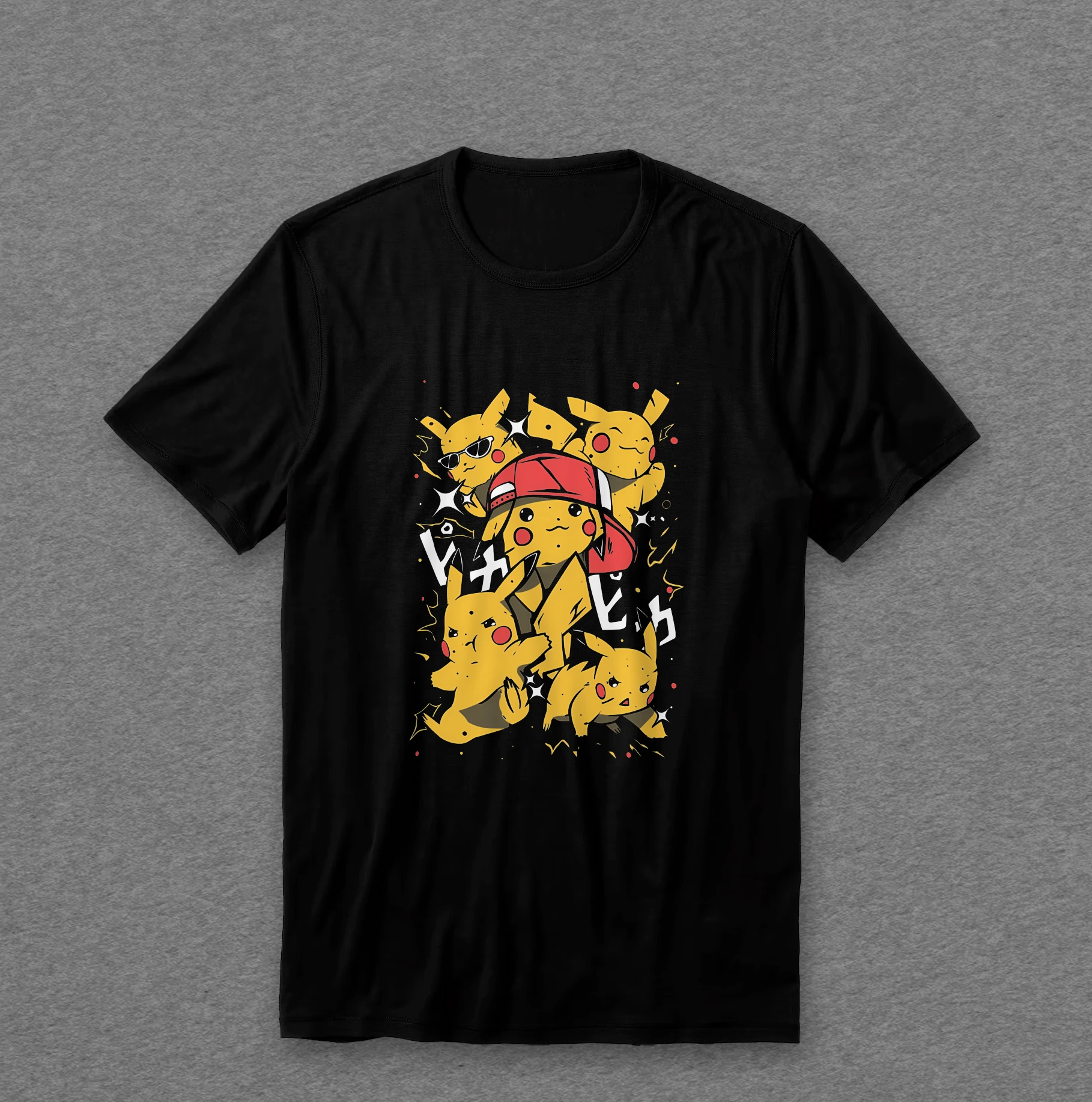 Camiseta Pokémon — Pikachu (turma)
