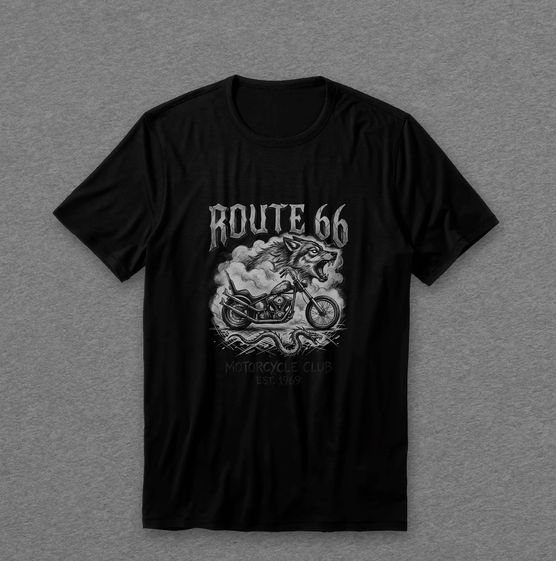 Camiseta Route 66 — Motocicleta