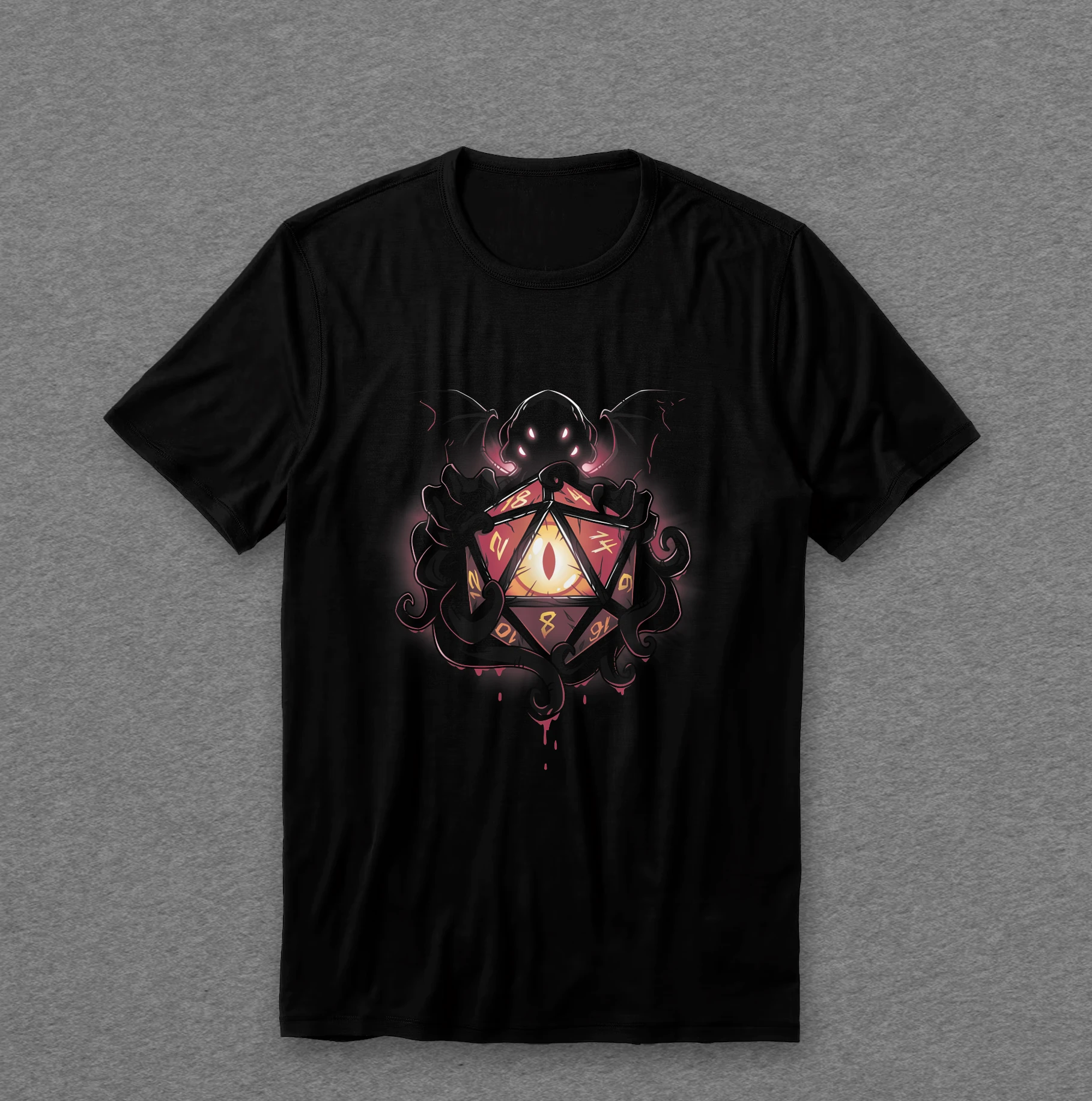 Camiseta RPG — D20 Dragão Vermelho